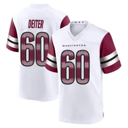 Washington Commanders Youth Game White Jersey (60 Michael Deiter)