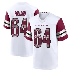 Washington Commanders Youth Game White Jersey (64 Norell Pollard)
