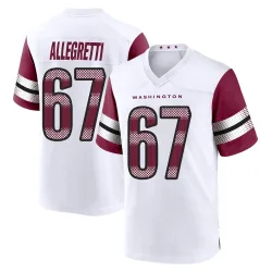 Washington Commanders Youth Game White Jersey (67 Nick Allegretti)