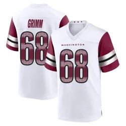 Washington Commanders Youth Game White Jersey (68 Russ Grimm)
