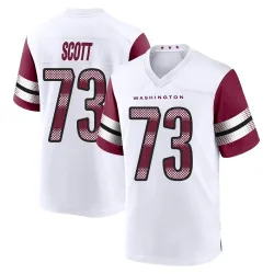Washington Commanders Youth Game White Jersey (73 Trent Scott)
