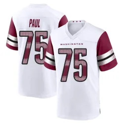 Washington Commanders Youth Game White Jersey (75 Chris Paul)