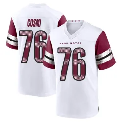 Washington Commanders Youth Game White Jersey (76 Sam Cosmi)