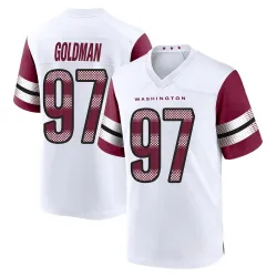 Washington Commanders Youth Game White Jersey (97 Eddie Goldman)