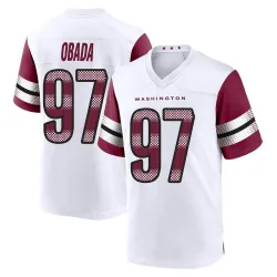 Washington Commanders Youth Game White Jersey (97 Efe Obada)