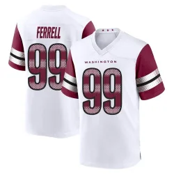 Washington Commanders Youth Game White Jersey (99 Clelin Ferrell)