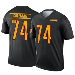 Washington Commanders Youth Legend Black Alternate Jersey (74 Brandon Coleman)