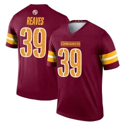 Washington Commanders Youth Legend Burgundy Jersey (39 Jeremy Reaves)