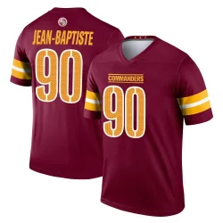 Washington Commanders Youth Legend Burgundy Jersey (90 Javontae Jean-Baptiste)