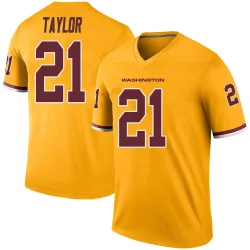 Washington Commanders Youth Legend Gold Color Rush Jersey (21 Sean Taylor)