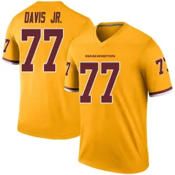 Washington Commanders Youth Legend Gold Color Rush Jersey (77 Carl Davis Jr.)