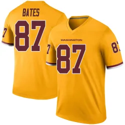 Washington Commanders Youth Legend Gold Color Rush Jersey (87 John Bates)
