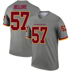Washington Commanders Youth Legend Gray Inverted Jersey (57 Nick Bellore)