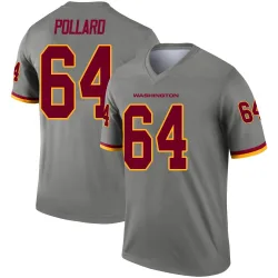 Washington Commanders Youth Legend Gray Inverted Jersey (64 Norell Pollard)