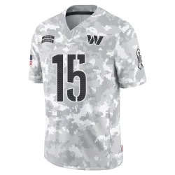 Washington Commanders Youth Limited Arctic Camo 2024 Salute to Service Jersey (15 Sam Hartman)
