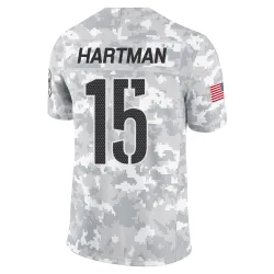 Washington Commanders Youth Limited Arctic Camo 2024 Salute to Service Jersey (15 Sam Hartman)