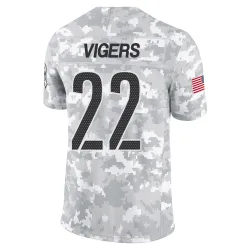 Washington Commanders Youth Limited Arctic Camo 2024 Salute to Service Jersey (22 Car'lin Vigers)