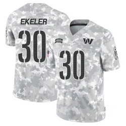 Washington Commanders Youth Limited Arctic Camo 2024 Salute to Service Jersey (30 Austin Ekeler)