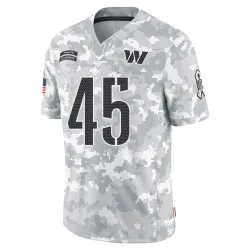 Washington Commanders Youth Limited Arctic Camo 2024 Salute to Service Jersey (45 De'Jon Harris)