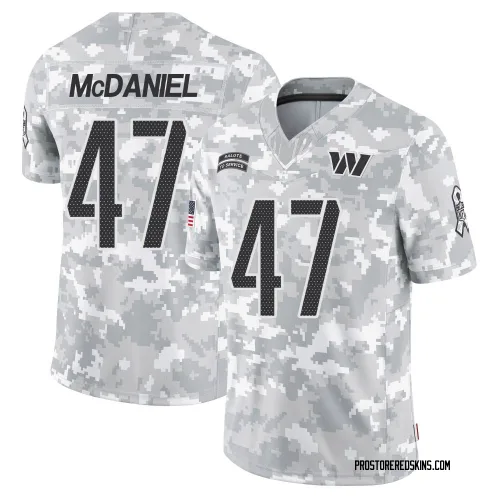 Washington Commanders Youth Limited Arctic Camo 2024 Salute to Service Jersey (47 Robert McDaniel)