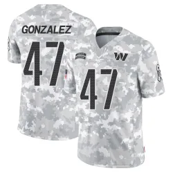 Washington Commanders Youth Limited Arctic Camo 2024 Salute to Service Jersey (47 Zane Gonzalez)