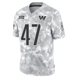 Washington Commanders Youth Limited Arctic Camo 2024 Salute to Service Jersey (47 Zane Gonzalez)