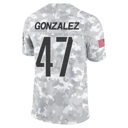 Washington Commanders Youth Limited Arctic Camo 2024 Salute to Service Jersey (47 Zane Gonzalez)