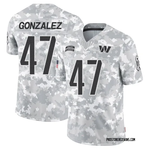 Washington Commanders Youth Limited Arctic Camo 2024 Salute to Service Jersey (47 Zane Gonzalez)