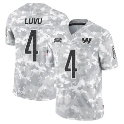 Washington Commanders Youth Limited Arctic Camo 2024 Salute to Service Jersey (4 Frankie Luvu)