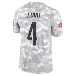 Washington Commanders Youth Limited Arctic Camo 2024 Salute to Service Jersey (4 Frankie Luvu)