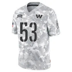 Washington Commanders Youth Limited Arctic Camo 2024 Salute to Service Jersey (53 Nate Herbig)