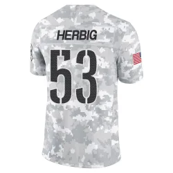 Washington Commanders Youth Limited Arctic Camo 2024 Salute to Service Jersey (53 Nate Herbig)