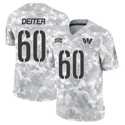Washington Commanders Youth Limited Arctic Camo 2024 Salute to Service Jersey (60 Michael Deiter)