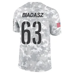 Washington Commanders Youth Limited Arctic Camo 2024 Salute to Service Jersey (63 Tyler Biadasz)