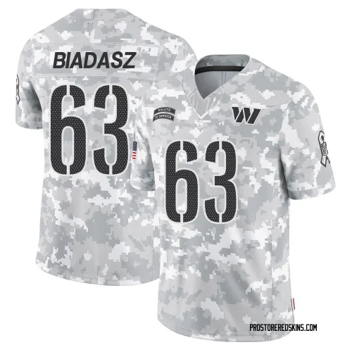 Washington Commanders Youth Limited Arctic Camo 2024 Salute to Service Jersey (63 Tyler Biadasz)