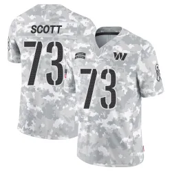 Washington Commanders Youth Limited Arctic Camo 2024 Salute to Service Jersey (73 Trent Scott)