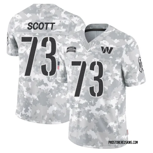 Washington Commanders Youth Limited Arctic Camo 2024 Salute to Service Jersey (73 Trent Scott)