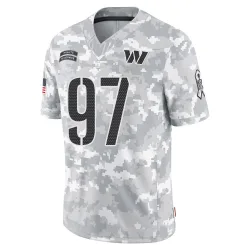 Washington Commanders Youth Limited Arctic Camo 2024 Salute to Service Jersey (97 Eddie Goldman)