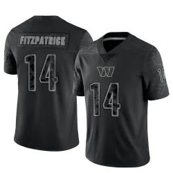 Washington Commanders Youth Limited Black Reflective Jersey (14 Ryan Fitzpatrick)