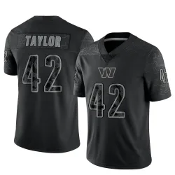 Washington Commanders Youth Limited Black Reflective Jersey (42 Charley Taylor)