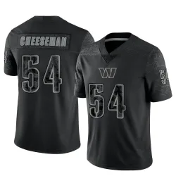 Washington Commanders Youth Limited Black Reflective Jersey (54 Camaron Cheeseman)