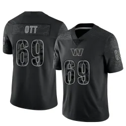 Washington Commanders Youth Limited Black Reflective Jersey (69 Tyler Ott)