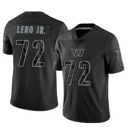 Washington Commanders Youth Limited Black Reflective Jersey (72 Charles Leno Jr.)