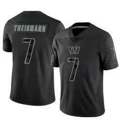Washington Commanders Youth Limited Black Reflective Jersey (7 Joe Theismann)