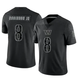 Washington Commanders Youth Limited Black Reflective Jersey (8 Brian Robinson Jr.)