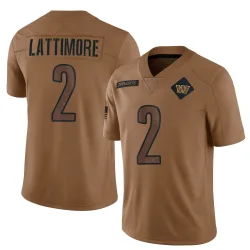 Washington Commanders Youth Limited Brown 2023 Salute To Service Jersey (2 Marshon Lattimore)