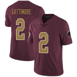 Washington Commanders Youth Limited Burgundy Alternate Vapor Untouchable Jersey (2 Marshon Lattimore)