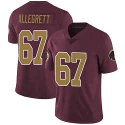Washington Commanders Youth Limited Burgundy Alternate Vapor Untouchable Jersey (67 Nick Allegretti)
