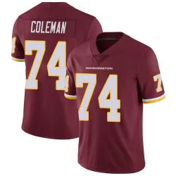 Washington Commanders Youth Limited Burgundy Team Color Vapor Untouchable Jersey (74 Brandon Coleman)