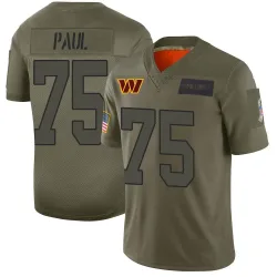 Washington Commanders Youth Limited Camo 2019 Salute to Service Jersey (75 Chris Paul)